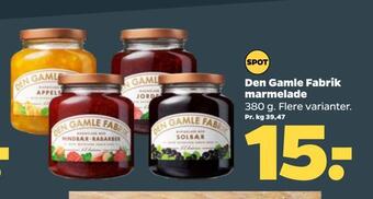 Netto Den gamle fabrik marmelade tilbud