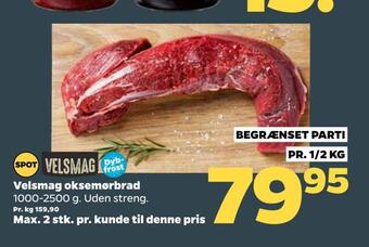 Netto Velsmag oksemørbrad tilbud
