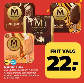 Netto Magnum 3-pak tilbud