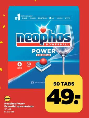 Netto Neophos power essential opvasketabs tilbud