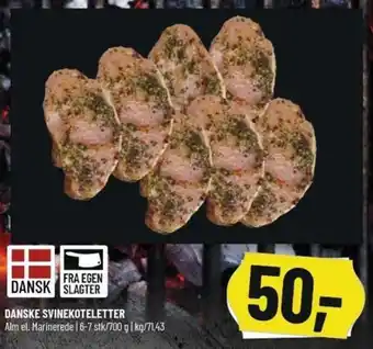 Løvbjerg Danske Svinekoteletter 700g tilbud