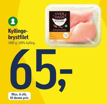Føtex Kyllingebrystfilet tilbud