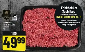 Løvbjerg Friskhakket Sashi Oksekød 1kg tilbud