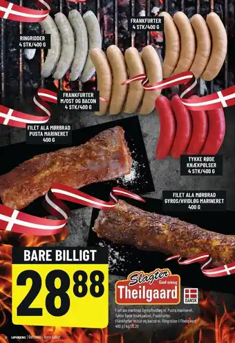 Løvbjerg Frankfurter M/Ost Og Bacon, Filet Ala Mørbrad Pusta Marineret, Tykke Røde Knækpølser, Filet Ala Mørbraf tilbud
