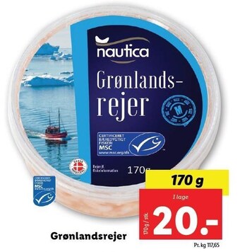 Lidl Grønlandsrejer tilbud
