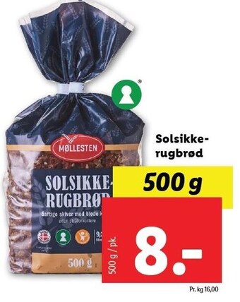 Lidl Solsikke rugbrød tilbud