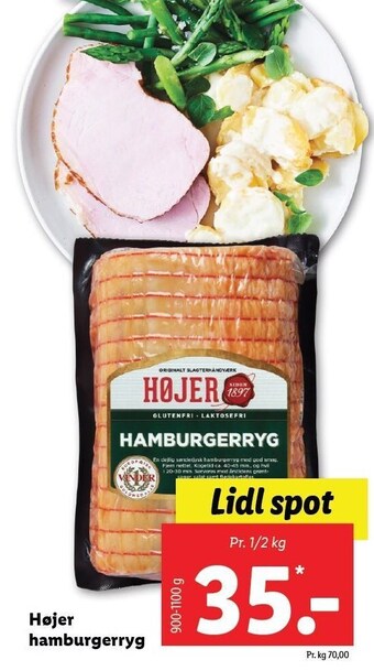 Lidl Højer hamburgerryg tilbud