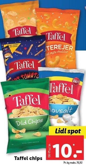 Lidl Taffel chips tilbud