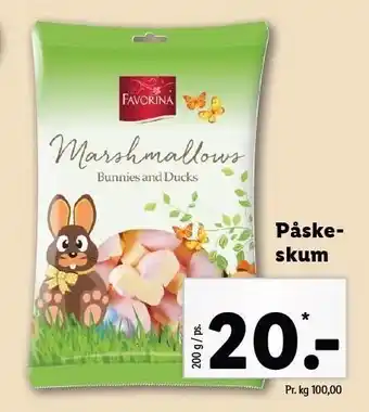 Lidl Favorina påskeskum tilbud