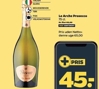 Netto Le arche prosecco tilbud