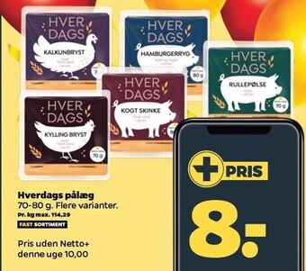 Netto Hverdags pålæg tilbud