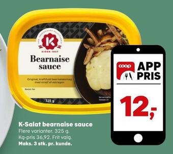Kvickly K-salat bearnaise sauce tilbud