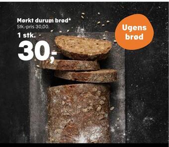 Kvickly Mørkt durum brød* tilbud