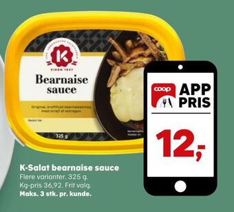 SuperBrugsen K-salat bearnaise sauce tilbud