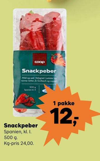 SuperBrugsen Snackpeber tilbud