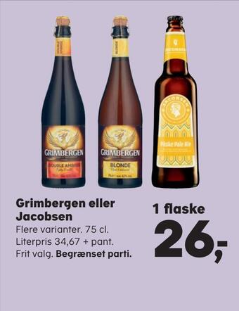 SuperBrugsen Grimbergen eller jacobsen tilbud