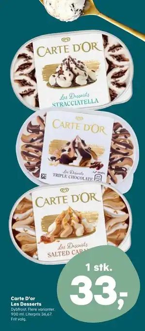 SuperBrugsen Carte d'or les desserts tilbud