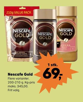 Kvickly Nescafe gold tilbud