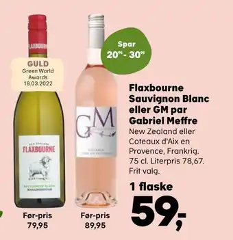 Flaxbourne sauvignon blanc eller gm par gabriel meffre