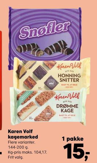 SuperBrugsen Karen volf kagemarked tilbud