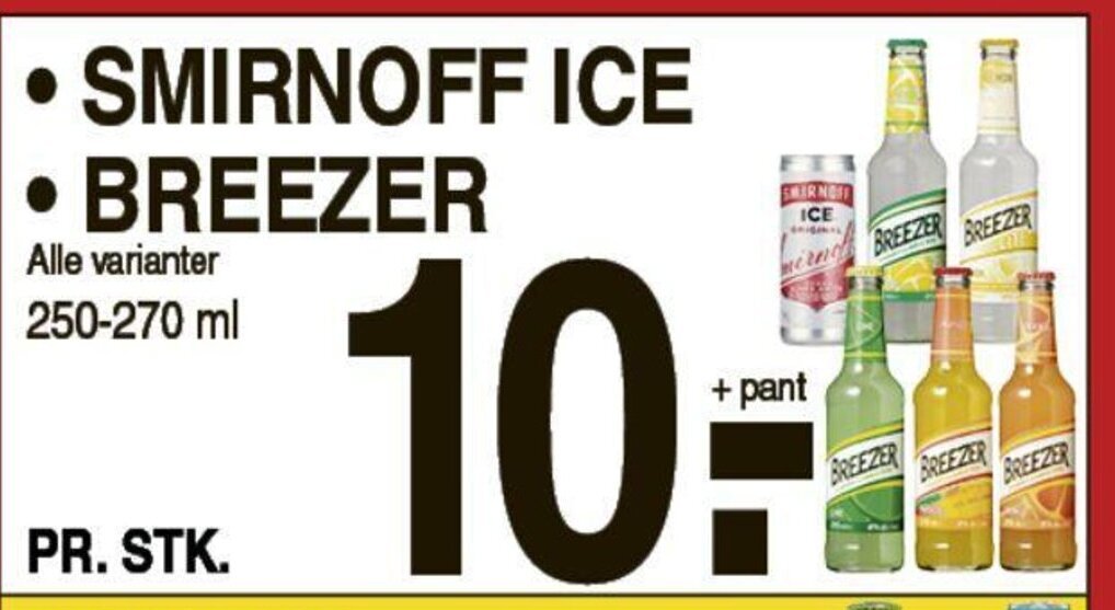 breezer smirnoff ice