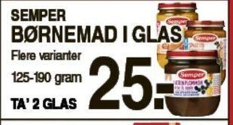 ABC Lavpris Semper Børnemad i Glas tilbud