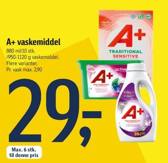 A+ vaskemiddel-flydende
