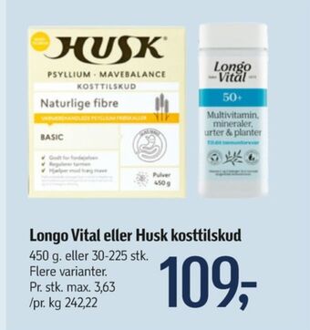 Føtex Husk kosttilskud tilbud