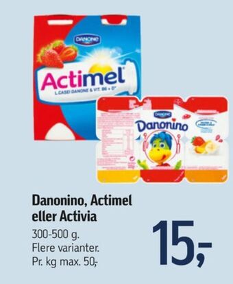 Føtex Actimel drikkeyoghurt jordbær tilbud