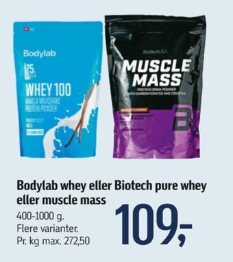 Føtex Bodylab kosttilskud tilbud