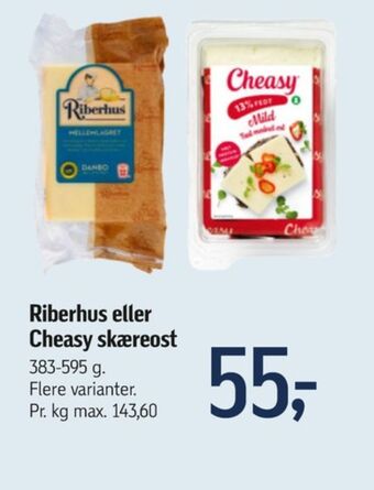 Føtex Riberhus skæreost danbo mellemlagret tilbud