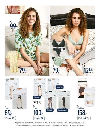 Føtex Vrs woman pyjamas tilbud