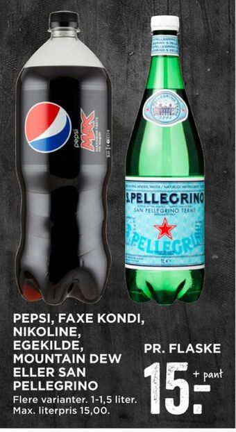 MENY Pepsi max cola tilbud