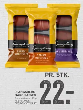 MENY Spangsberg marcipanæg nougat tilbud