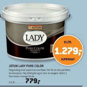 XL-BYG Lady maling tilbud
