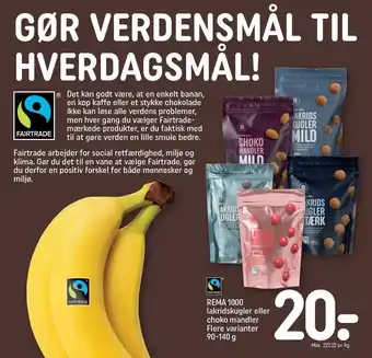REMA 1000 Rema 1000 lakridskugler eller choko madnler flere varianter tilbud