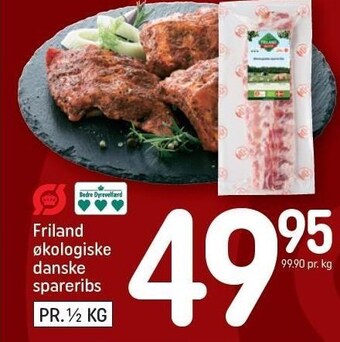 REMA 1000 Friland økologiske danske spareribs tilbud