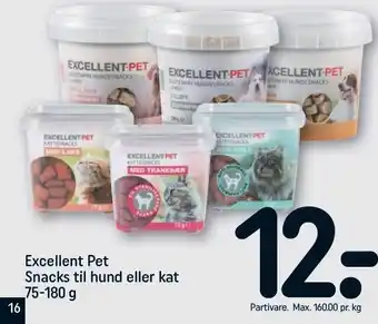 REMA 1000 Excellent pet snacks til hudn eller kat tilbud