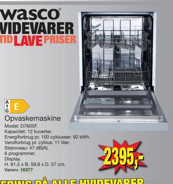 Harald Nyborg Opvaskemaskine tilbud