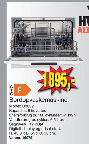 Harald Nyborg Bordopvaskemaskine tilbud