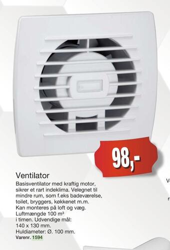 Harald Nyborg Ventilator tilbud