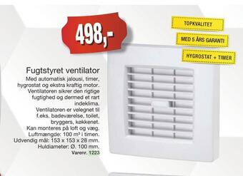 Harald Nyborg Fugtstyret ventilator tilbud