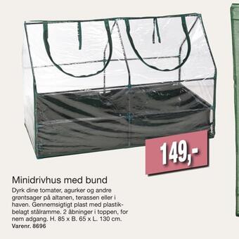 Harald Nyborg Minidrivhus med bund tilbud