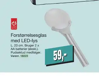 Harald Nyborg Forstørrelsesglas med led-lys tilbud