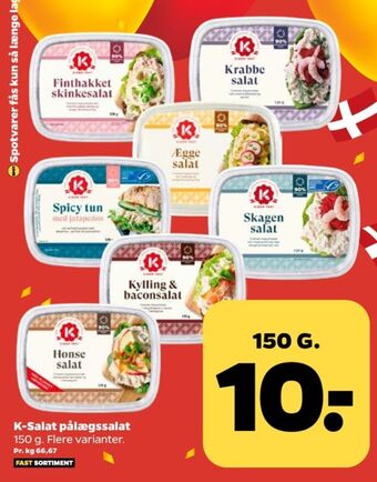 K-salat skinkesalat finthakket