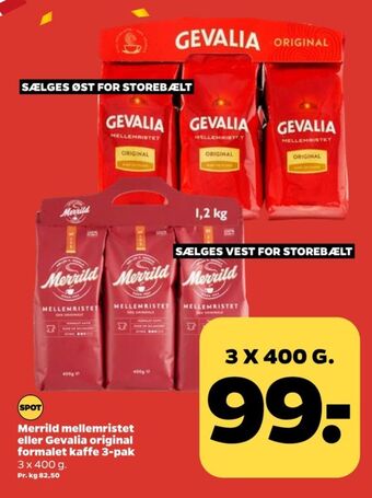Netto Original kaffe formalet tilbud