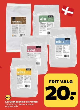 Lev godt granola