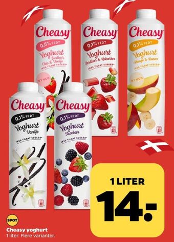 Netto Cheasy yoghurt vanilje tilbud