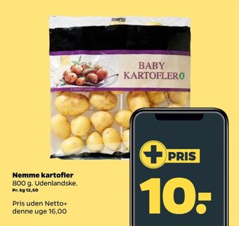Netto Ukendt kartofler tilbud