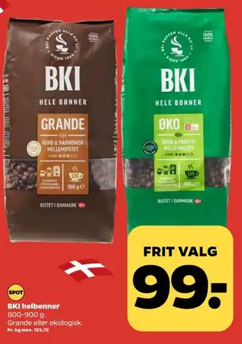 Netto Bki kaffebønner tilbud